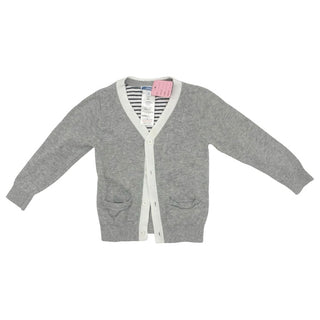 Jacadi Grey Cardigan with White Collar, 3 years
