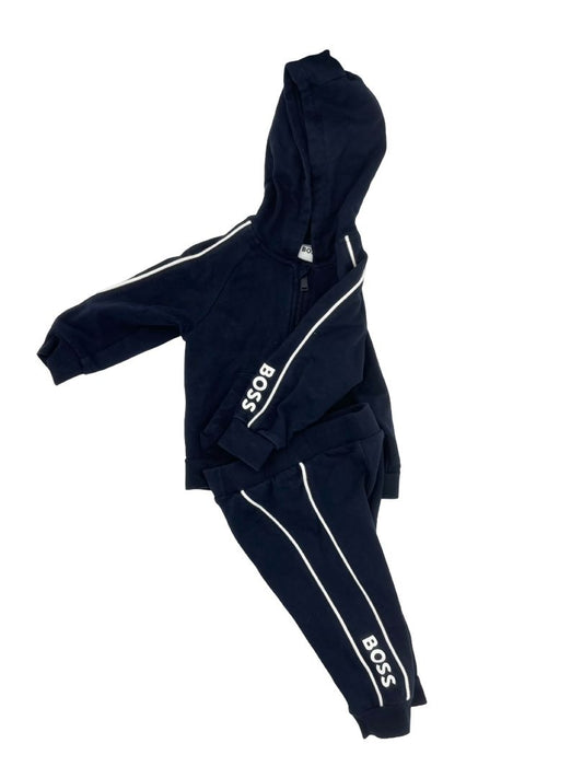 Hugo Boss Dark Blue Sweatshirt and Pant Set, 9 months