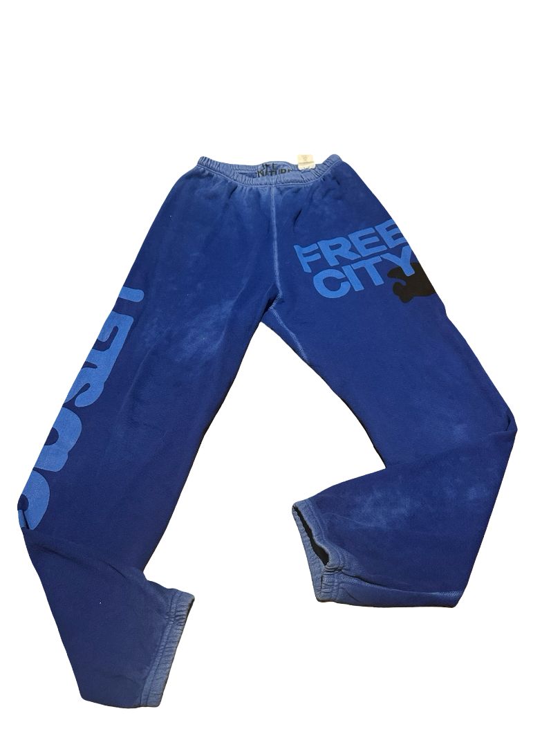 Free City lets go supervintage Og sweatpant electric blue, womens xs