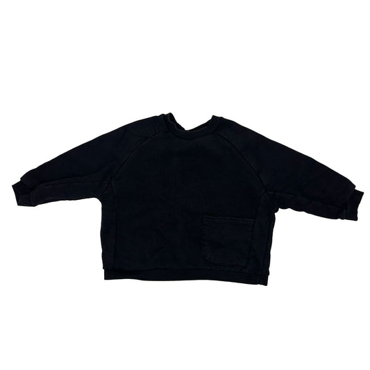 Zara black crewneck, 12-18 months