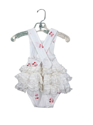 Love Shack Fancy cherry romper, 0-3 months