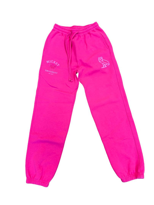 OVO x Disney Valentine's Collegiate joggers Fuschia , xxs
