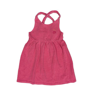 Zara Coral Pink Empire Dress with Sun Embroidery, 4-5 years