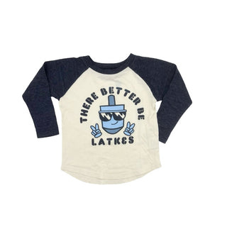 Tiny Whales Latke Long Sleeve Shirt, 3 years