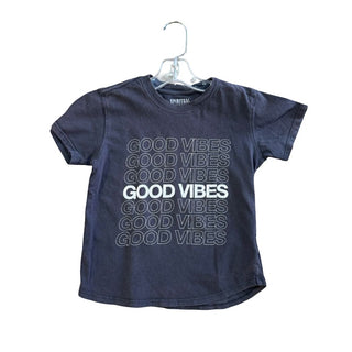 Spiritual Gangster Dark Grey Good Vibes T-Shirt, 4 years