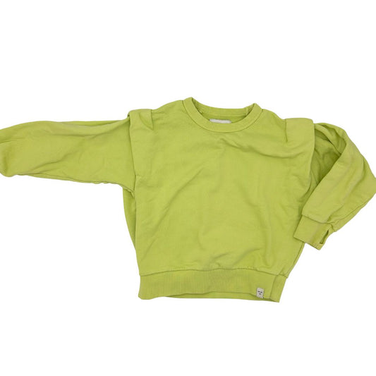 Finger In The Nose neon green sweatshirt, 6-7 years