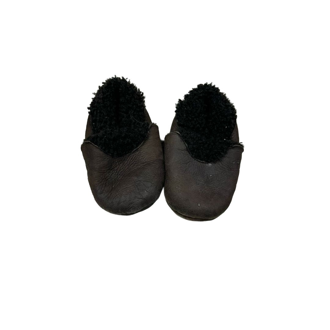 Kina  shearling booties, 3-6 months