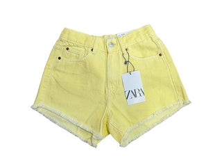 Zara Yellow Hi-Rise  Denim Shorts New with Tags, 10 years