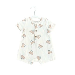 Quincy Mae Short sleeve romper new with tags, 3-6 months