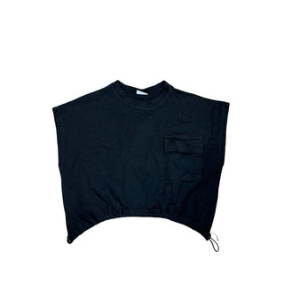Zara Black Shirt with Scrunched Bottom, 9-10 years