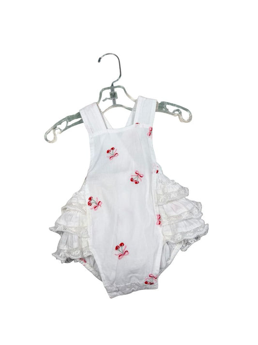 Love Shack Fancy cherry romper, 0-3 months