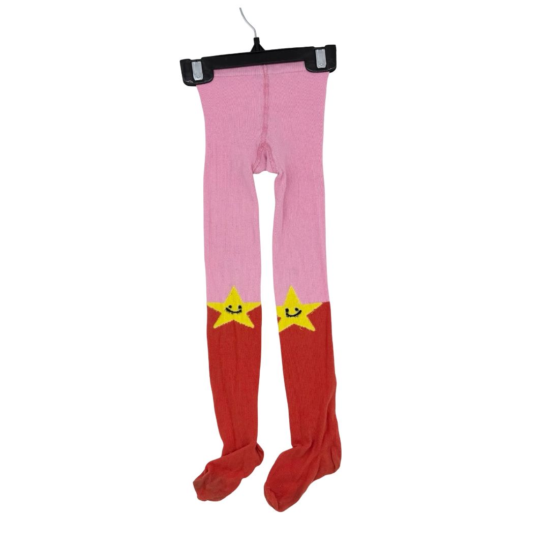 Stella McCartney pink/red tights, 5-6 years