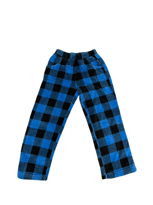 Dandelion plaid fuzzy pajama pants, 10-12 years