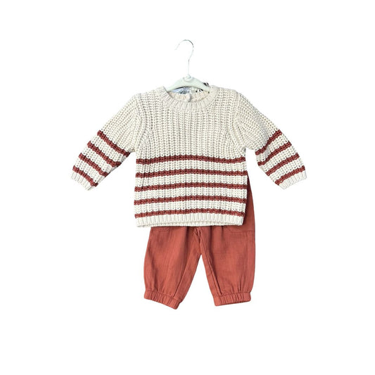 Quincy Mae Sample Sweater+pant set, 3-6 Months