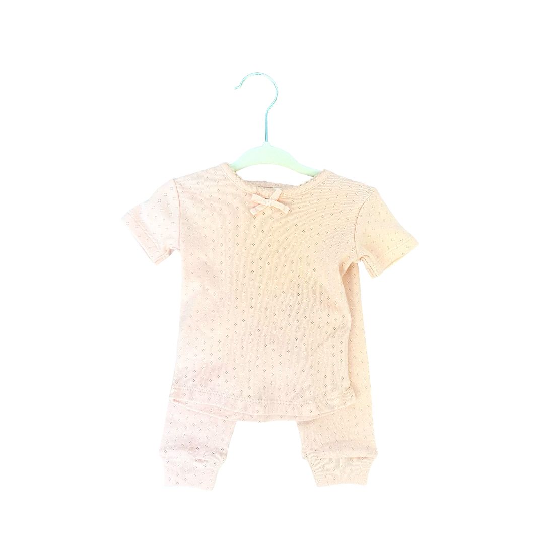 Quincy Mae Pointelle tee and legging new with tags, 3-6 months