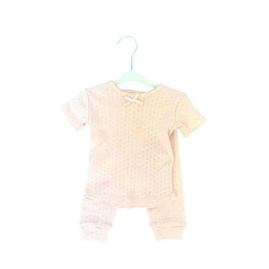 Quincy Mae Pointelle tee and legging new with tags, 3-6 months