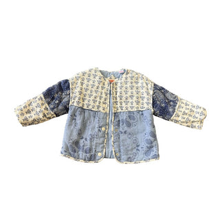 Zara Blue Quilted and Detailed Jacket, 2-3 years