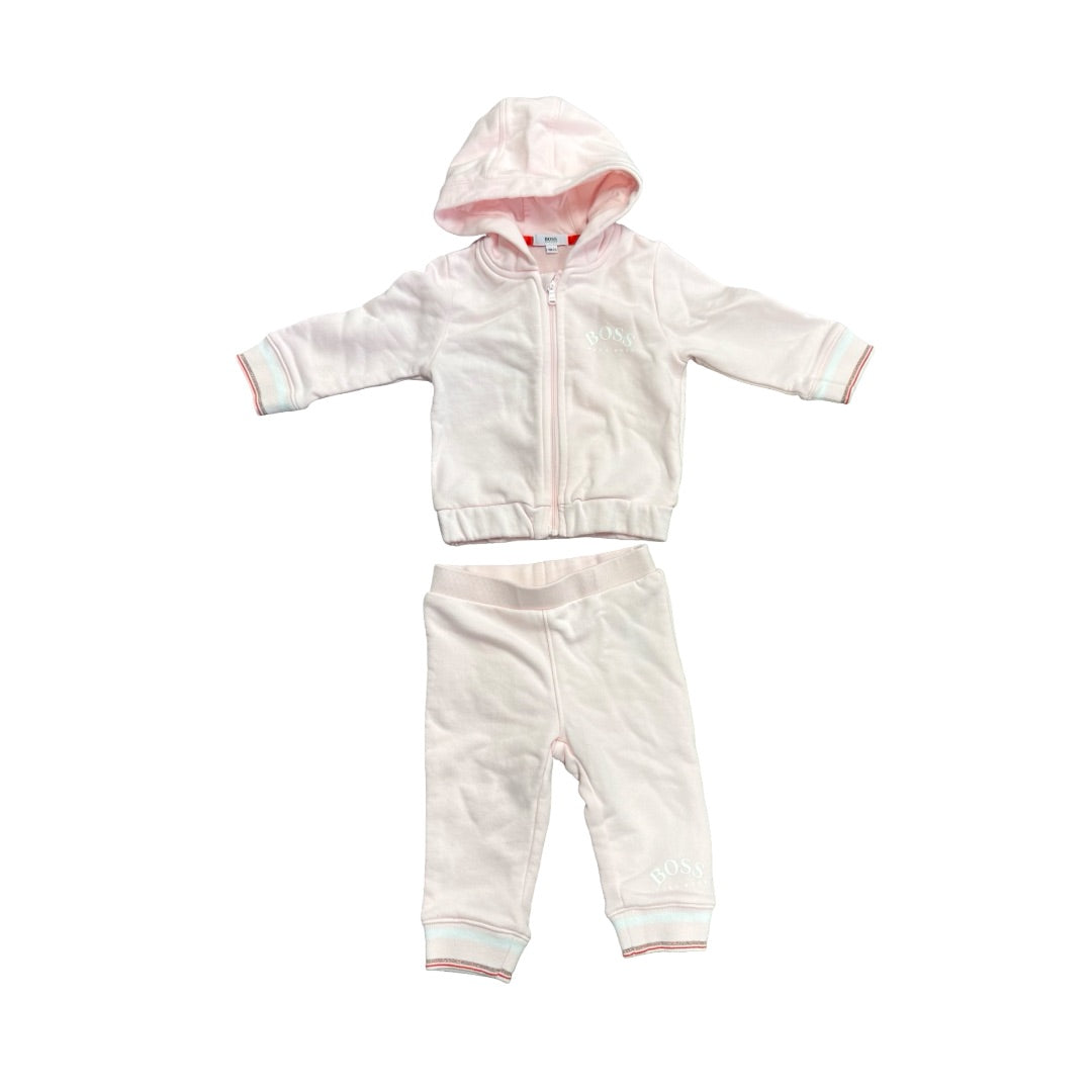 Hugo Boss Pink sweatshirt/pant set, 9 months