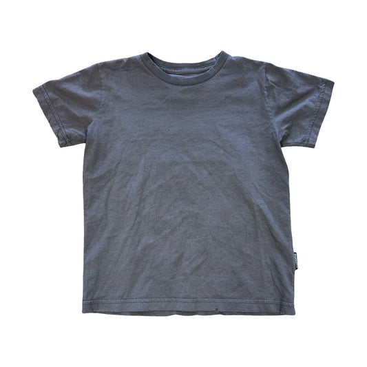 Nununu Grey T-Shirt with Black Face on Back, 6-7 years