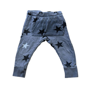 Zara Drop Crotch Grey Sweatpants with Black Stars, 2-3 years
