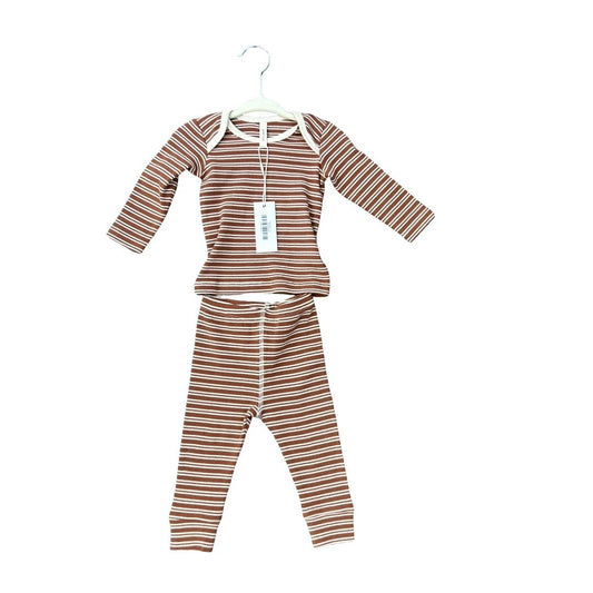Quincy Mae Sample Ribbed T- Pant set, 3-6 Months