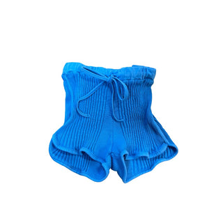 Sun Child Blue ribbed shorts, 8 years