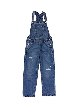 Gap Classic Denim Overalls with Distressed Details, medium