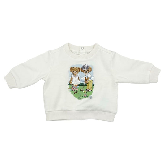 Ralph Lauren croquet bear sweatshirt, 3 months