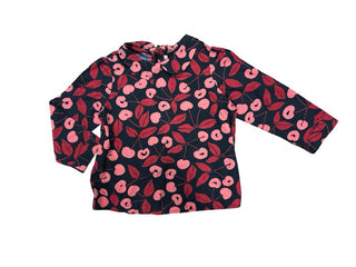 Bonpoint Cherry Patterned Longsleeve Blouse with Collar, 3 years