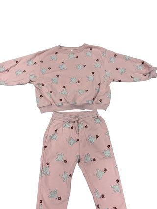 Rylee + Cru Dove pink set, 4-5 years