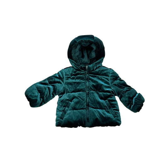 Gymboree Green Velvet Coat/Jacket, 12-18 months