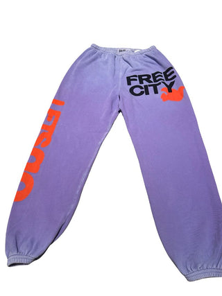 Free City super vintage og sweatpants purple brand new with tag, womens