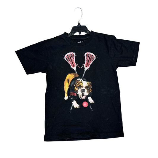 Wes & Willy Black Dog T-Shirt, 6 years