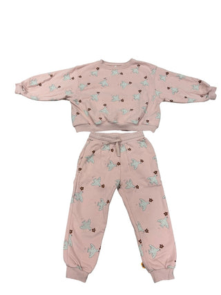 Rylee + Cru Dove pink set, 4-5 years