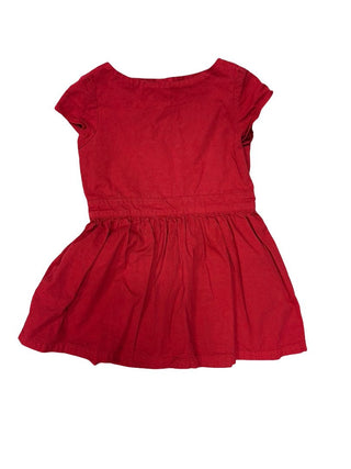 Bonton Red Dress with Short Sleeves, 4 years