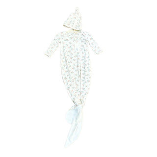 Quincy Mae Knotted gown and hat set, 3-6 months