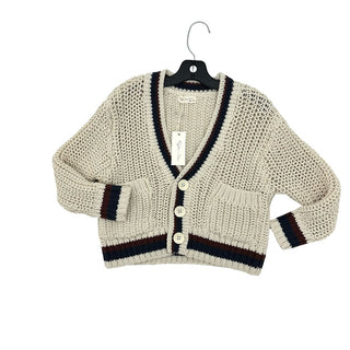 Rylee + Cru Collegiate cardigan natural new with tags sample, 4-5 years