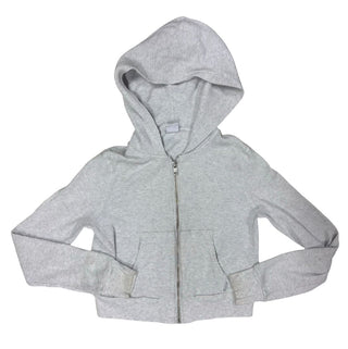 TNA Grey Waffle Knit Zip-up Hoodie, 2XS