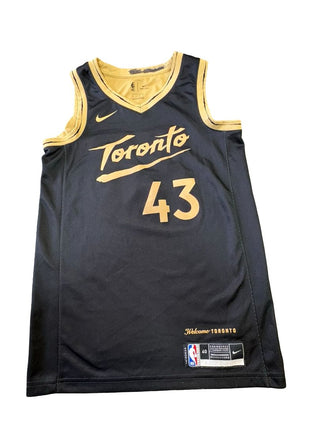 NBA Gold and black raptors jersey, Small