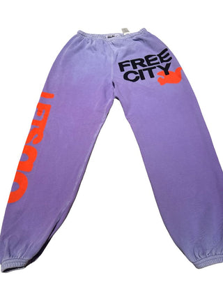 Free City super vintage og sweatpants purple brand new with tag, womens