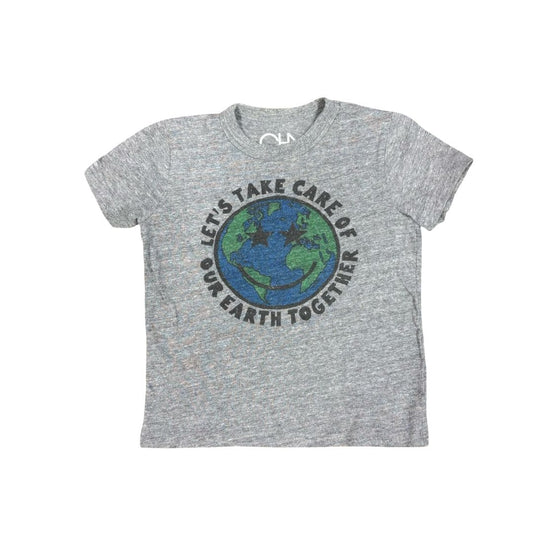 Chaser Grey T-Shirt with Earth Graphic, 6 years