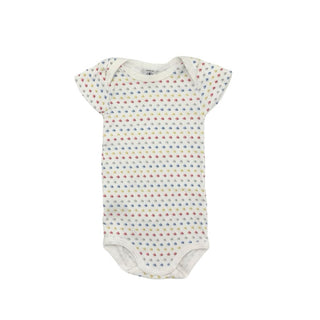 Petit Bateau White bodysuit with Coloured Boats, 6 months