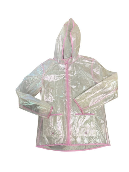 Cat & Jack Clear Rain Jacket with stars, 10-12 years