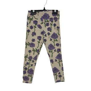 Mini Rodini purple rose leggings, 3-5 years