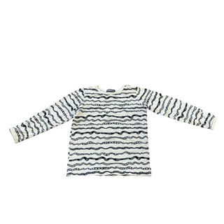 Aarrrkid Off white w/black pattern long sleeve, 4-5 years