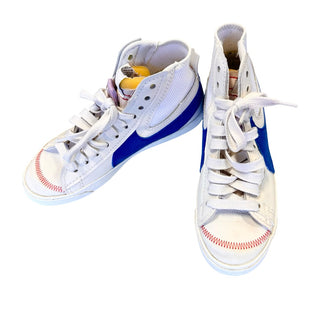 Nike Nike Blazer Mid '77 Jumbo sneakers in white and blue, 7.5 big kid
