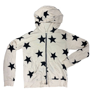 Nununu Black and White Star Zip-up Hoodie , 10-11 years