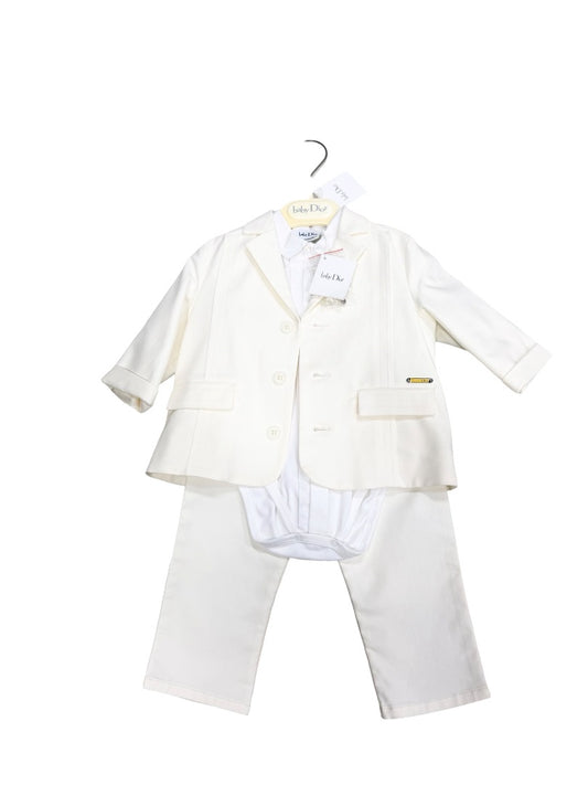 Baby Dior White tuxedo set brand new with tags, 12 months