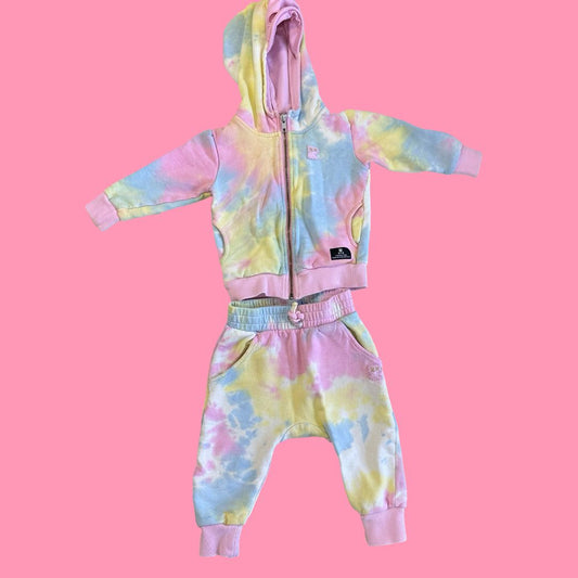 Rock your kid tie dye set, 2t