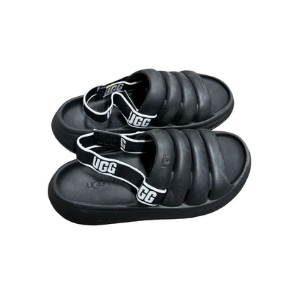 Ugg Black Puffy Sandal, 5 big kid
